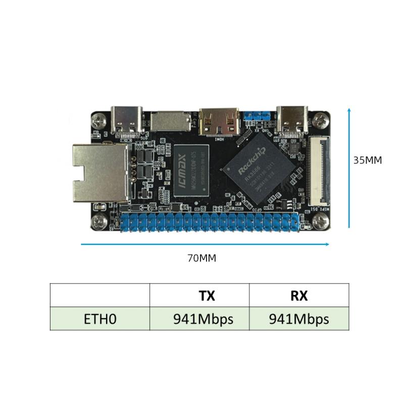 Џебна големина RK3566 SBC Компјутер со една плоча