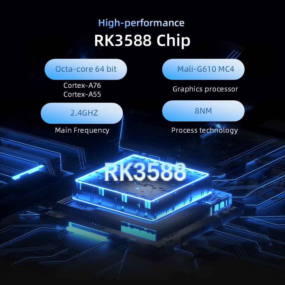 RK3588 Development Board -8K AI Edge Computing -6TOPS NPU